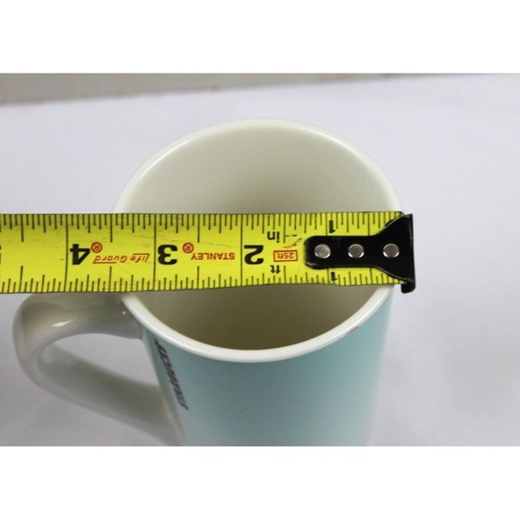 Starbucks Blue Ombre w/White Christmas Tree Holiday 16oz Tall Coffee Mug 2019 - Picture 5 of 8